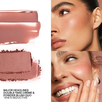 Mini Must-Have Major Headlines Double-Take Crème & Powder Blush Duo Set - Patrick Ta