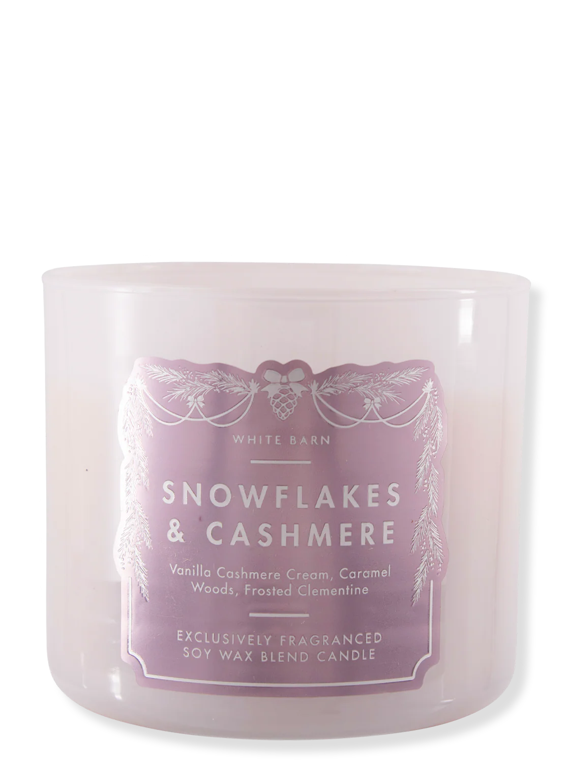 Snowflakes & Cashmere 3-Wick Candle- Bath & Body Works