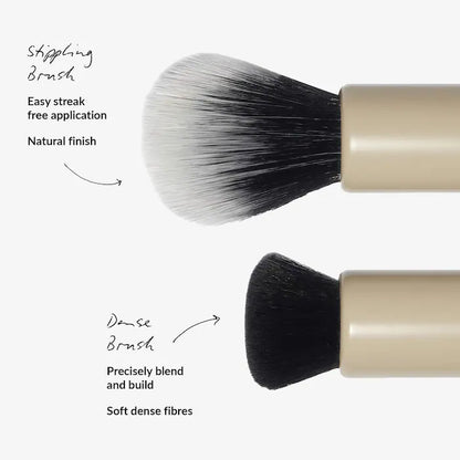 Cream Blush Duo with Duo Face Brush Gift Set - Refy