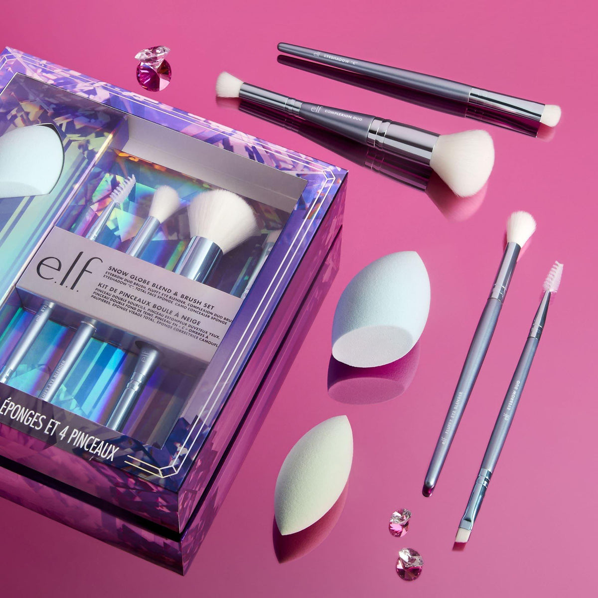 Elf Essentials Snow Globe Blend & Brush Set - ELF – Beauty Essentials Honduras