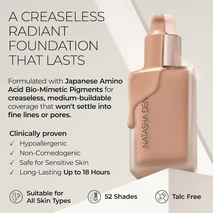 Hy-Glam Hydrating & Blurring Luminous Longwear Serum Foundation - Natasha Denona
