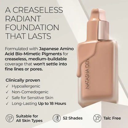Hy-Glam Hydrating & Blurring Luminous Longwear Serum Foundation - Natasha Denona