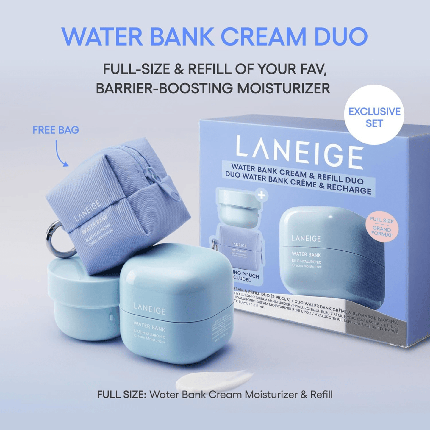 Water Bank Cream & Refill Duo - Laneige
