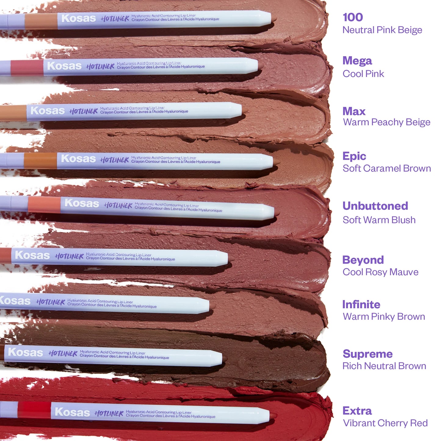 Hotliner Hyaluronic Acid Contouring Lip Liner - Kosas