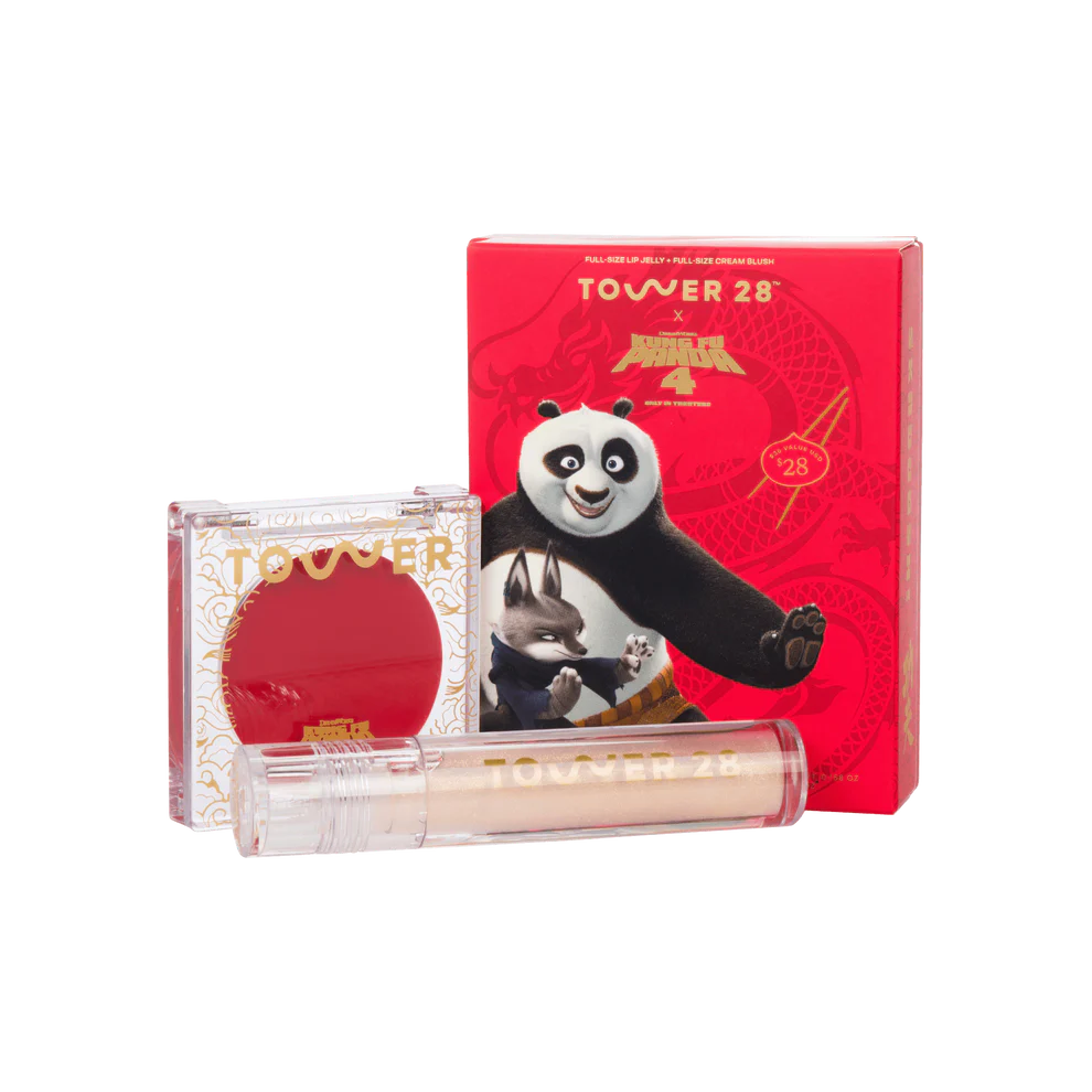 Kung Fu Panda 4 Lip & Cheek Set - Tower 28