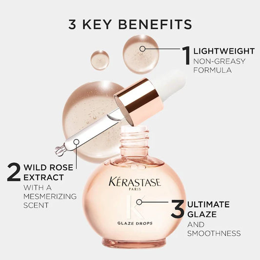 Gloss Absolu Glaze Drops Anti-Frizz Hair Oil - Kérastase