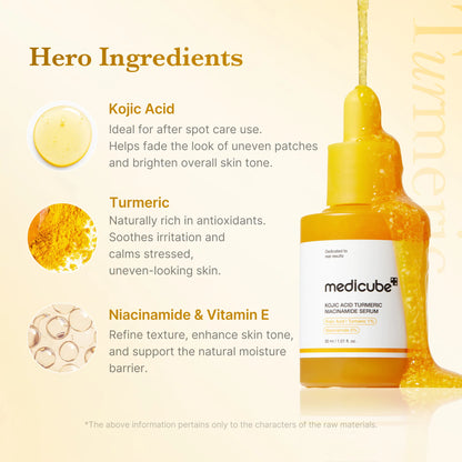 Kojic Acid Turmeric Niacinamide Serum - Medicube