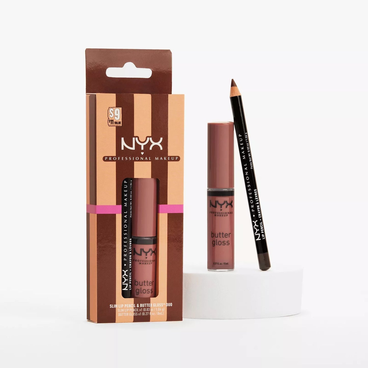 Slim Lip Pencil & Butter Gloss Duo- Nyx