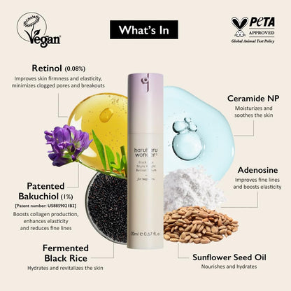 Black Rice Night Knight Retinol Serum - Haruharu Wonder