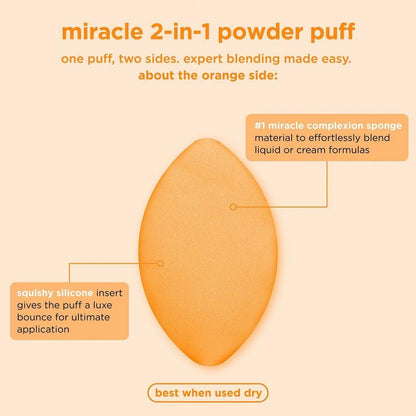 Miracle 2-In-1 Dual Sided Powder Puff - Real Techniques