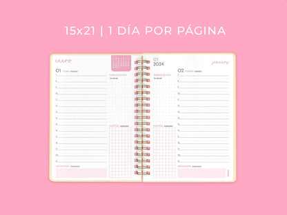 Agenda 2027 Spring Día por Página - Mooving