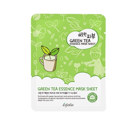 Green Tea Essence Mask Sheet - ésfolío