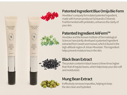 Black Yuja Bean Lifting Auto Eye Cream - HeveBlue