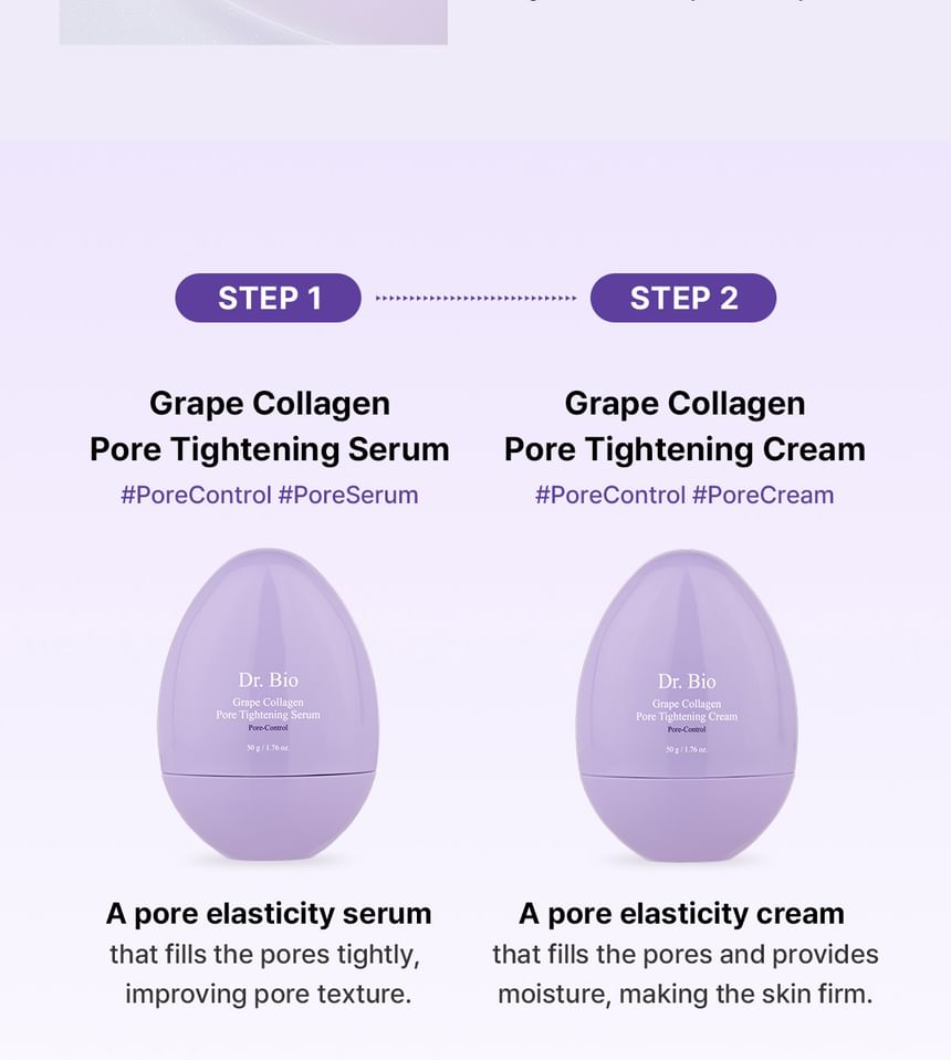Grape Collagen Pore Tightening Cream - Dr. Bio