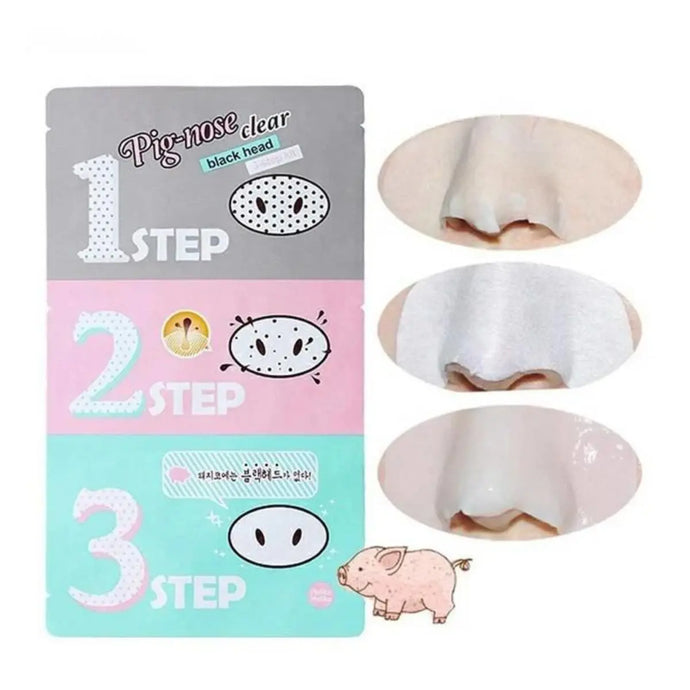 Pig-Clear Black Head 3 Step Kit - Holika Holika