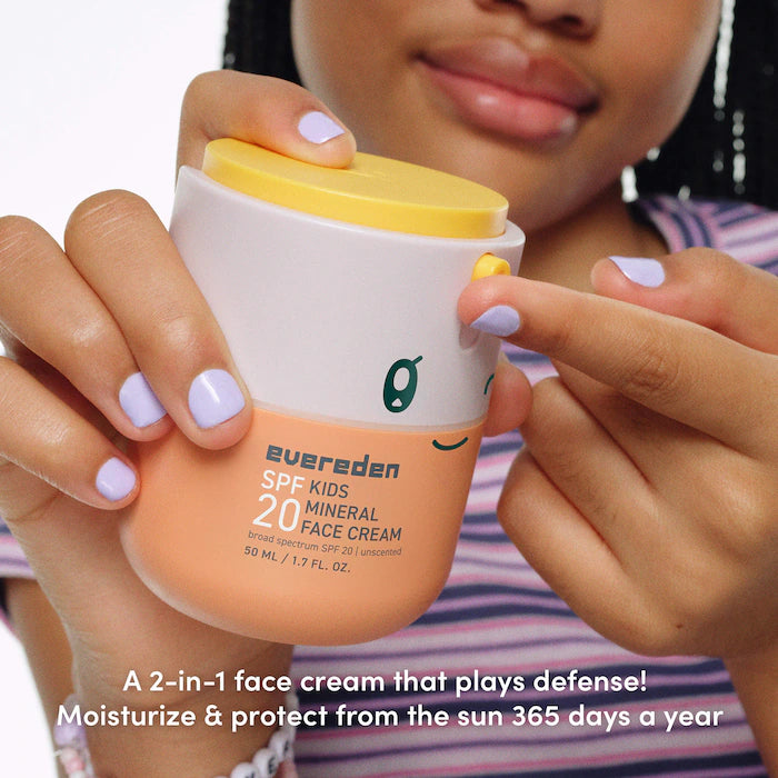 Spf Kids 20 Mineral Face Cream - Evereden