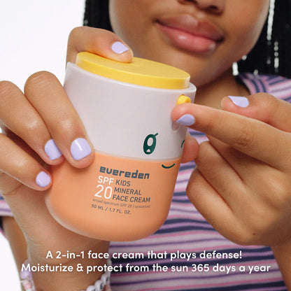 Spf Kids 20 Mineral Face Cream - Evereden
