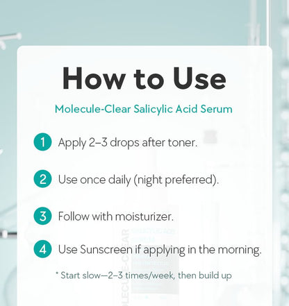 Salicylic Acid Serum Molecules Clear - Nine Less