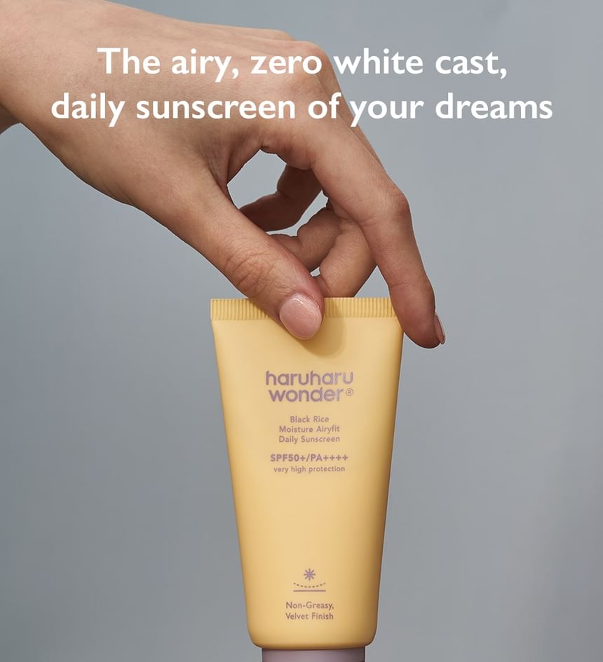 Black Rice Moisture Aryfit Daily Sunscreen Spf 50+PA - Haruharu Wonder