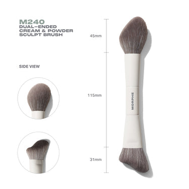 Dual Ended Cream & Powder Sculpt Brush - Morphe