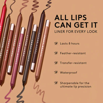 Berry  Brown'D Pout Lip Liner+Gloss Stick Duo - Fenty Beauty