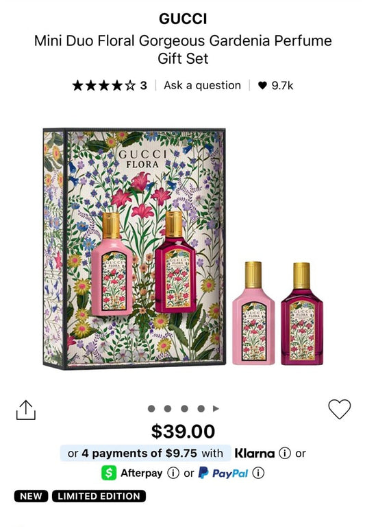 Mini Duo Floral Georgeous Gardenia Perfume - Gucci