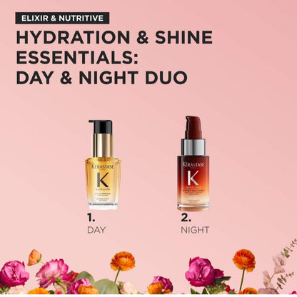 Mini Elixir Ultime Hair Oil & 8H Magic Night Serum Hair Gift Set - Kérastase Paris