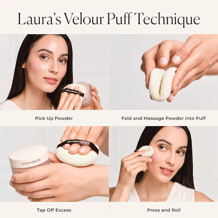 Ultra Blur Translucent Loose Setting Powder & Puff - Laura Mercier