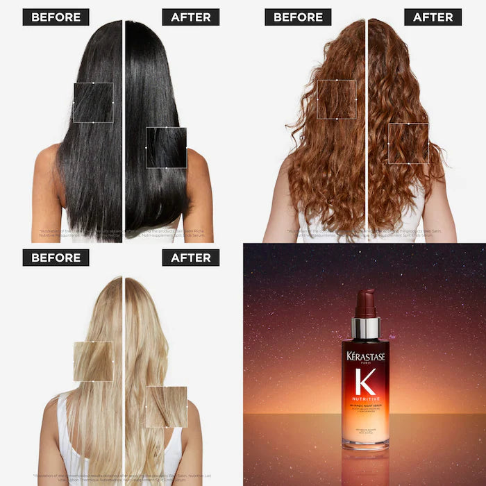8H Magic Night Serum Hair Gift Set for Dry Hair - Kérastase París