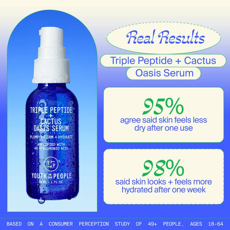 Triple Peptide+Cactus Oasis Serum - Youth To The People