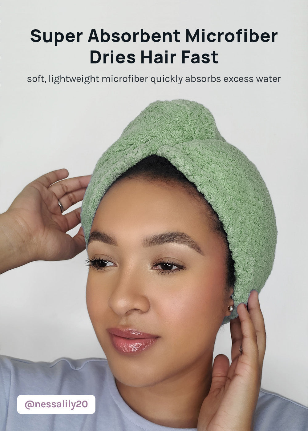 Microfiber Hair Towel Turban - Aoa