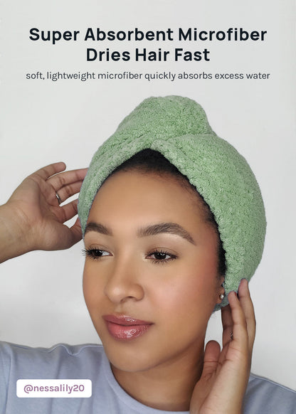 Microfiber Hair Towel Turban - Aoa