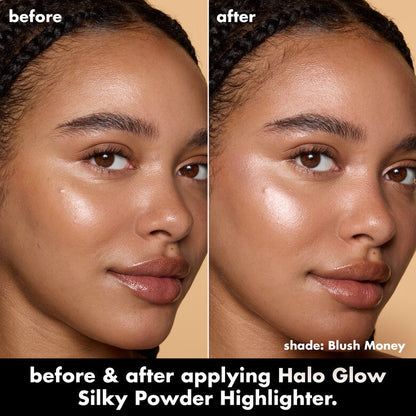 Halo Glow Silky Powder Highlighter - elf