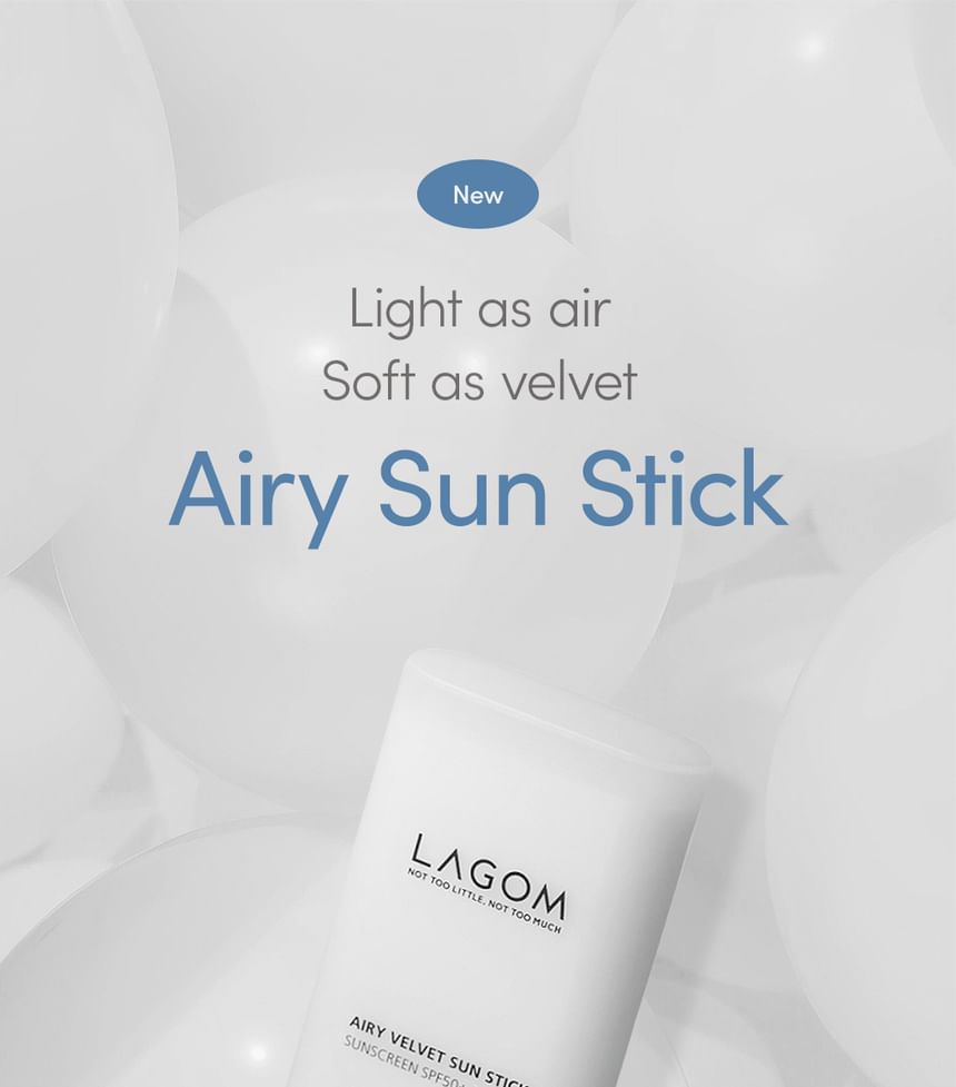 Airy Velvet Sun Stick Sunscreen Spf 50+ PA++++ - Lagom