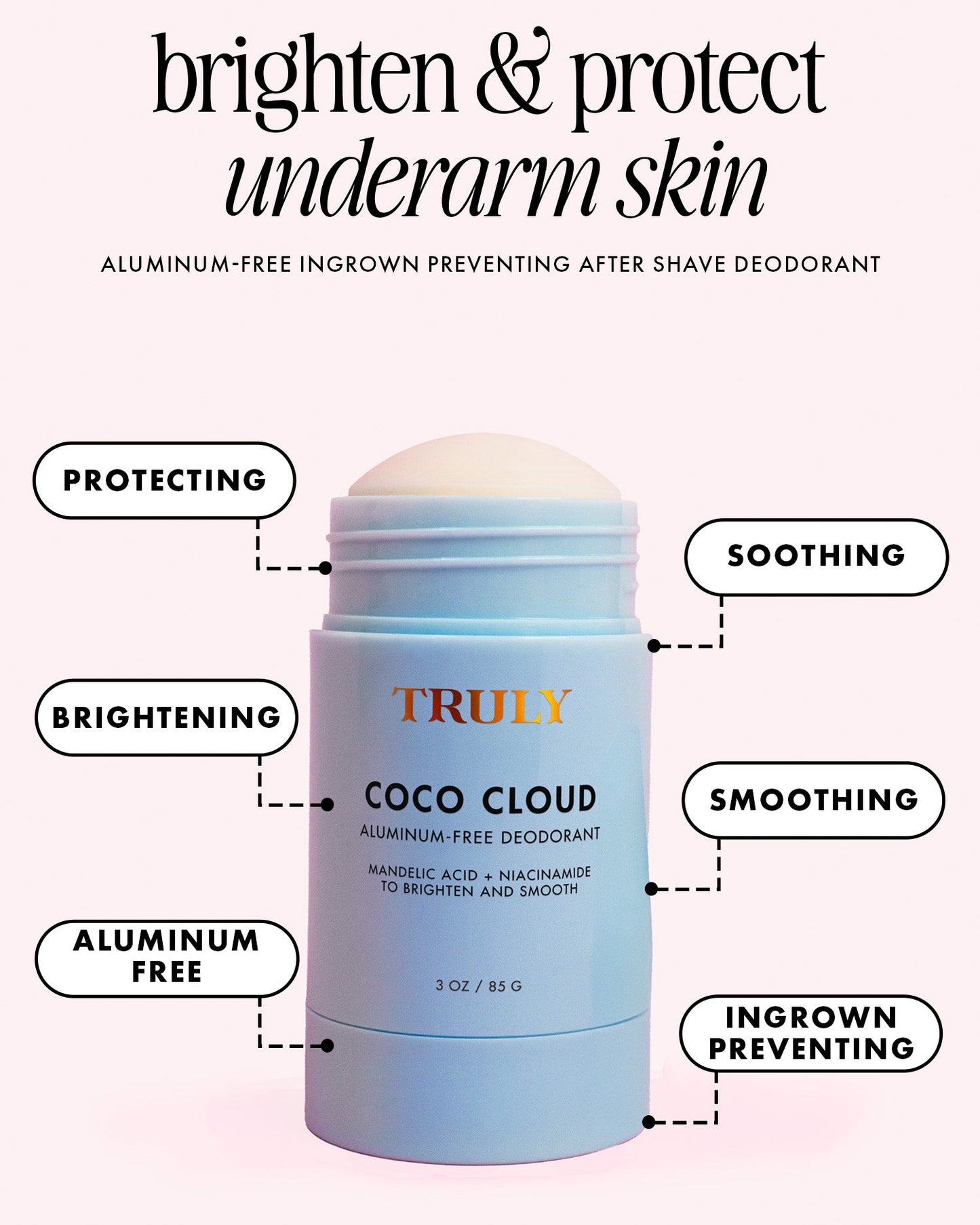 Aluminum Free Deodorant with Mandelic Acid+Niacinamide - Truly