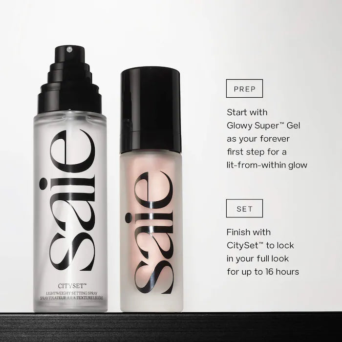 Prep & Set Duo Glowy Super gel & CitySet Gift Set - Saie