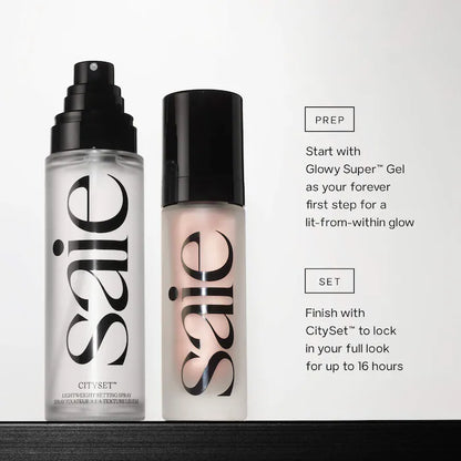 Prep & Set Duo Glowy Super gel & CitySet Gift Set - Saie