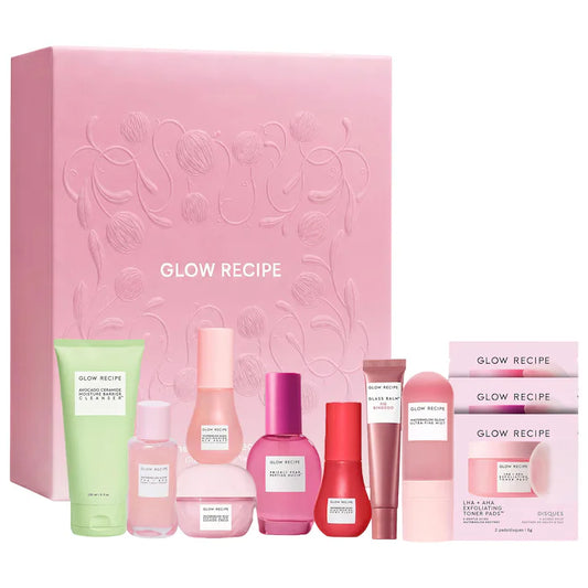 The Glow Collection Glass Skincare Vault - Glow Recipe