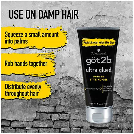 Ultra Glued Invincible Styling Gel - Got2b