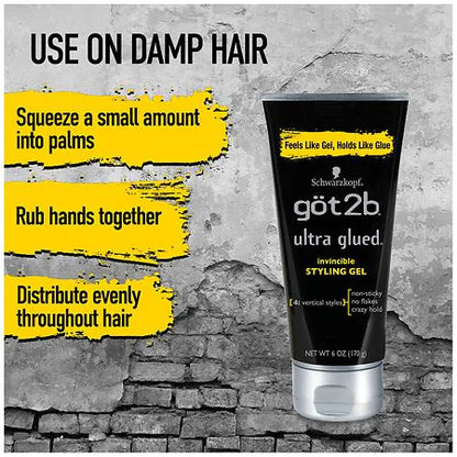 Ultra Glued Invincible Styling Gel - Got2b