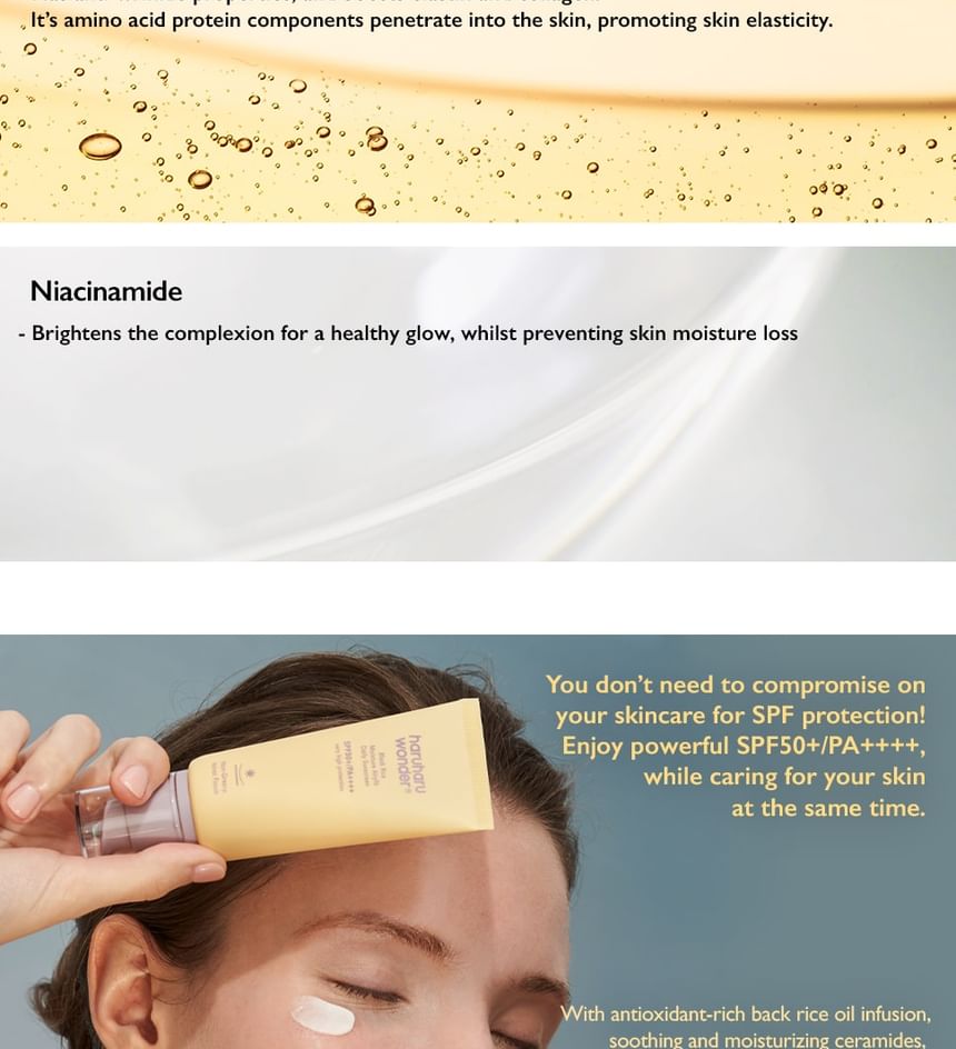 Black Rice Moisture Aryfit Daily Sunscreen Spf 50+PA - Haruharu Wonder