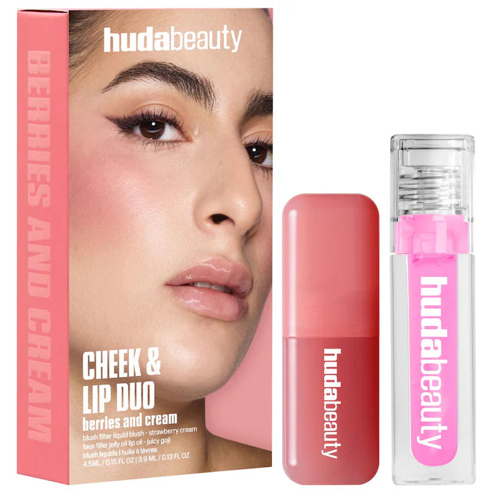 Cheek & Lip Duo Barries and Cream - Huda Beauty