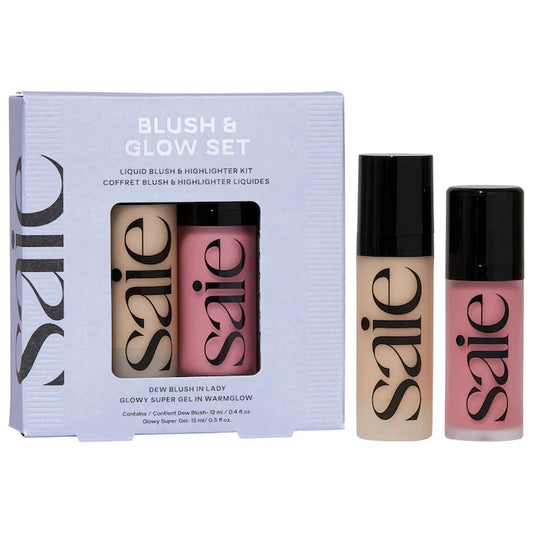 Blush Glow Set Liquid Blush & Highlighter Kit - Saie