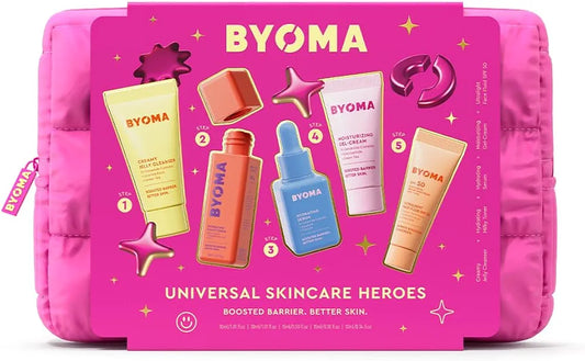 Universal Skincare Heroes 5 Piece Kit - Byoma