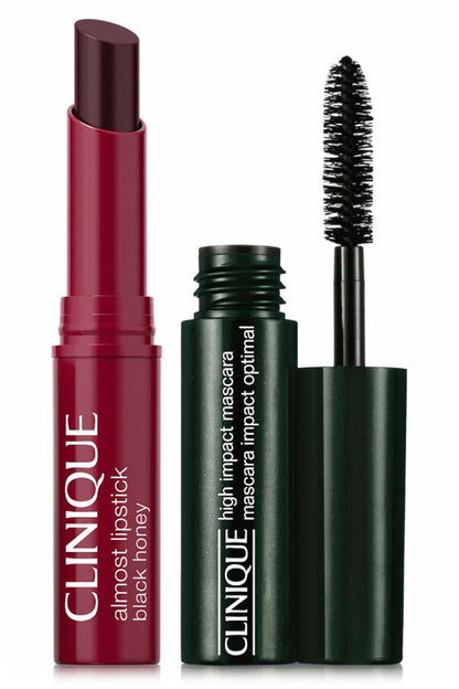 Cult Classics on the Go: Mascara + Black Honey Mini Lip Gift - Clinique