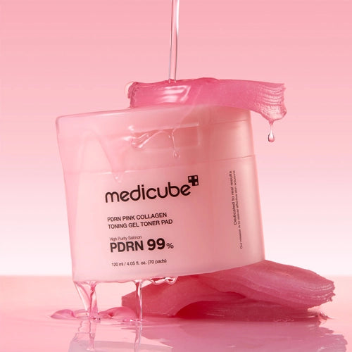 PDRN Pink Collagen Toning Gel Toner Pad - Medicube