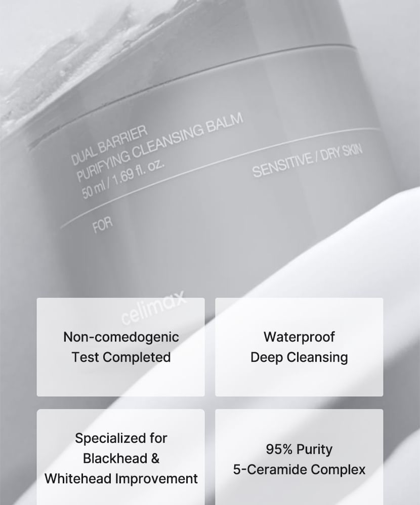 Dual Barrier Purifying Cleansing Balm for Sensitive/Dry Skin - Celimax