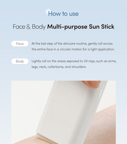 Airy Velvet Sun Stick Sunscreen Spf 50+ PA++++ - Lagom