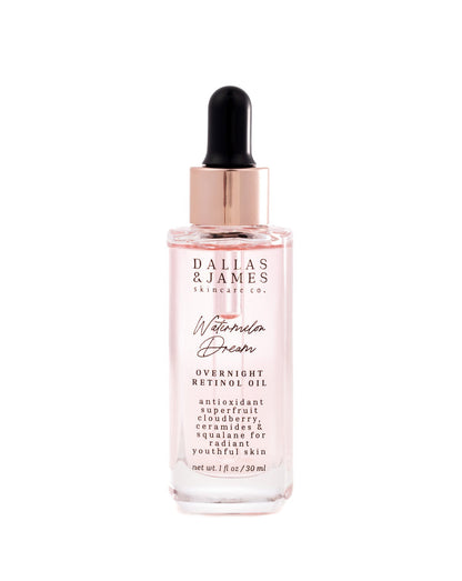 Watermelon Dreams Over Night Retinol Oil - Dallas & James Skincare Có.