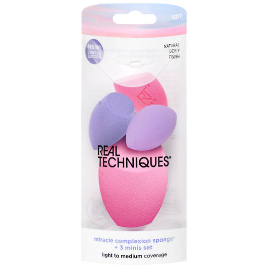 Miracle Complexion Sponge +3 Minis Set - Real Techniques